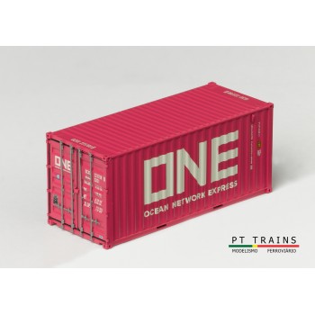 PT Trains 820030.1 20ft. container "ONE/Global" GCXU2237988 (Pink)