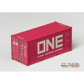 PT Trains 820030.3 20ft. container "ONE" BMOU1492967 (Pink)