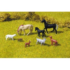 Piko 55732 Figurenset Kühe und Pferde 8-tlg.