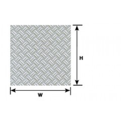 Plastruct 91682 PS-150 Traanplaat dubbel 1:24 0,5x300x175mm ( 2 stuks ) 