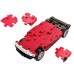 Puzzle Fun 3D Hummer H2 rood