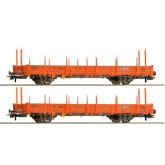 Roco 67134 - Set: 2-tlg. Rungenwagen, Wascosa