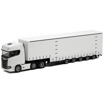 Herpa 936477 Scania CS HD  met  meusburger 5 assige Jumbo oplegger
