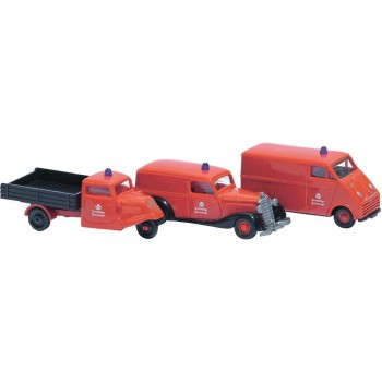 Busch 1605 Brandweer voertuigen set Busch 1605 Brandweer voertuigen set