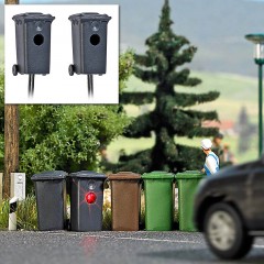 Busch 5633 Vuilnisbakken met radar H0