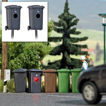 Busch 5633 Vuilnisbakken met radar H0 Busch 5633 Vuilnisbakken met radar H0