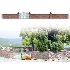 Busch 6014 Steinmauer/Tor H0