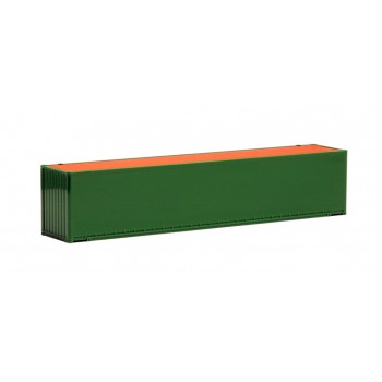 AWM 45ft. open side container (groen, dak oranje)