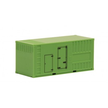 Herpa 20 Ft. Container met generator licht groen