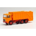 Herpa 013833 Roman Diesel Pressmüllwagen/vuilnisauto oranje (Minikit)