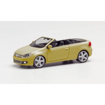Herpa 034869002 VW Golf V Cabrio, goud metallic
