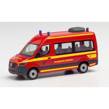 Herpa 095488 Mercedes Benz Sprinter HD Feuerwehr Dresden