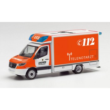 Herpa 095495 Mercedes Benz Sprinter Fahrtec Telenotarzt Aachen Herpa 095495 Mercedes Benz Sprinter Fahrtec Telenotarzt Aachen