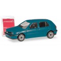 Herpa 012355-009 VW Golf III blauw (Minikit) 1:87