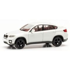 Herpa 024037-003 BMW X6 (zwarte velgen) wit 1:87
