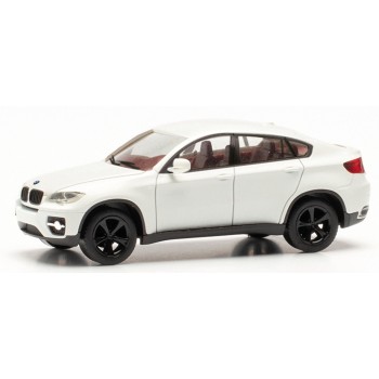 Herpa 024037-003 BMW X6 (zwarte velgen) wit 1:87