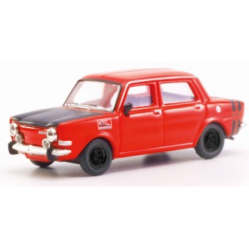Herpa 024358003 Simca Rally II rood (zwarte velgen) 1:87