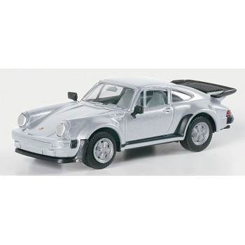 Herpa 030601-003 Porsche 911 Turbo zilver metallic 1:87