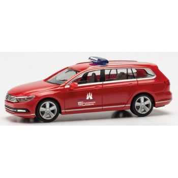 Herpa 097192 VW Passat Variant GTE Feuerwehr Hamburg / 150 Jahre 1:87