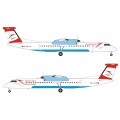 Herpa 571968 Bombardier Q400 Austrian Airlines Pfiat Di Dash! 1:200