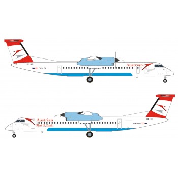 Herpa 571968 Bombardier Q400 Austrian Airlines Pfiat Di Dash! 1:200