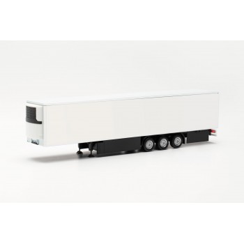 Herpa 077040 Koeltrailer 15m + Paletkasten & chassis bescherming wit 1:87