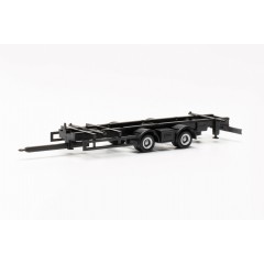 Herpa 085540 Tandem aanhanger chassis Volumen 782m (Wechsel) (2 st.) 1:87