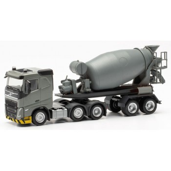 Herpa 316224 Volvo FH FD '20 6x2 Betonm. Sz. 3a/2a, grijs/geel 1:87