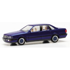 Herpa 033961-002 Audi V8 + BBS velgen, blauw metallic 1:87 Herpa 033961-002 Audi V8 + BBS velgen, blauw metallic 1:87