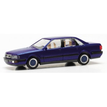 Herpa 033961-002 Audi V8 + BBS velgen, blauw metallic 1:87 Herpa 033961-002 Audi V8 + BBS velgen, blauw metallic 1:87
