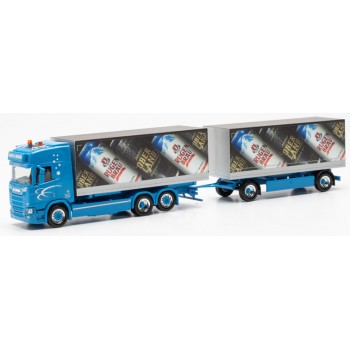 Herpa 952903 Scania CR 20 HD Pr.Pl.-Hz Rubin & Morger - Rugenbräu 1:87