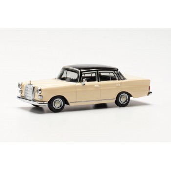 Herpa 430739-003 Mercedes Benz 200 Heckflosse creme/zwart 1:87