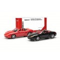 Herpa 013963 Porsche Boxster S rood & zwart (Minikit 2 st.) 1:87