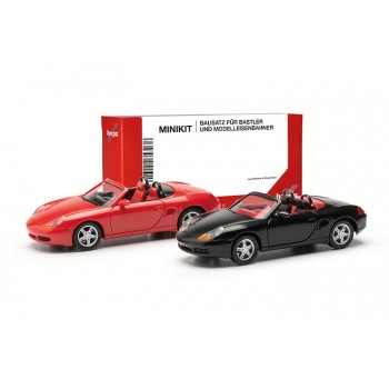 Herpa 013963 Porsche Boxster S rood & zwart (Minikit 2 st.) 1:87 Herpa 013963 Porsche Boxster S rood & zwart (Minikit 2 st.) 1:87