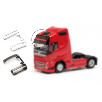 Herpa 054492 Volvo FH Gl. XL 2020 zonneklep (groot) (4x zwart / 4x wit) 1:87