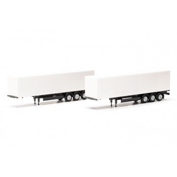 Herpa 085748 Container oplegger + 40 ft. Container (2 st.) 1:120
