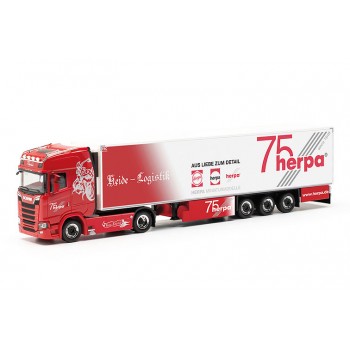 Herpa 317733 Scania CS 20 HD K.Sz. Heide Logistik / 75 Jahre Herpa 1:87