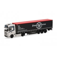 Herpa 318891 Mercedes Benz Actros L G. G.Sz. Popov Spedition 1:87