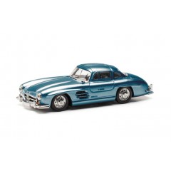 Herpa 430975-002 Mercedes Benz 300 SL (Vleugeldeur), blauw metallic 1:87