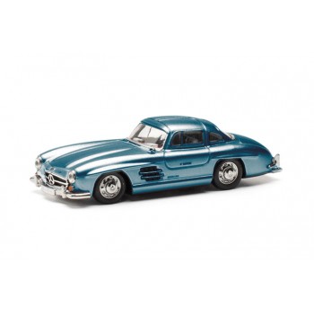 Herpa 430975-002 Mercedes Benz 300 SL (Vleugeldeur), blauw metallic 1:87 Herpa 430975-002 Mercedes Benz 300 SL (Vleugeldeur), blauw metallic 1:87