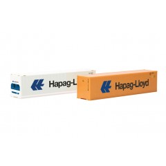 Herpa 076449-006 Container set 2x 40 ft. Hapag Lloyd 1:87