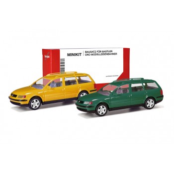 Herpa 012249007 VW Passat Variant geel & groen (Minikit 2 st.) 1:87 Herpa 012249007 VW Passat Variant geel & groen (Minikit 2 st.) 1:87