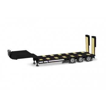 Herpa 076371-009 Goldhofer semi dieplader 3a zwart 1:87 Herpa 076371-009 Goldhofer semi dieplader 3a zwart 1:87