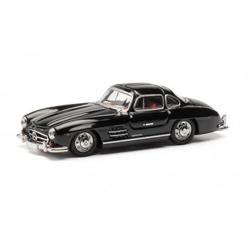 Herpa 421089 Mercedes Benz 300 SL (Vleugeldeur) zwart 1:87 Herpa 421089 Mercedes Benz 300 SL (Vleugeldeur) zwart 1:87