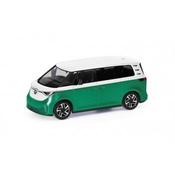 Herpa 431132 VW ID. Buzz People two tone wit/groen metallic 1:87 Herpa 431132 VW ID. Buzz People two tone wit/groen metallic 1:87