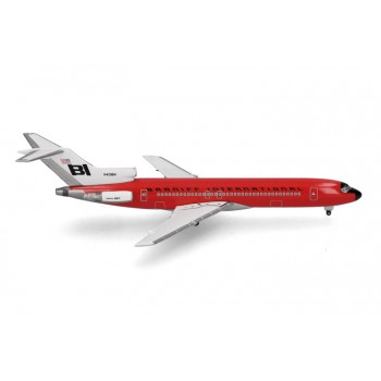 Herpa 537551 Boeing 727-200 Braniff International Solid Red 1:500