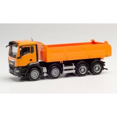 Herpa 312837 MAN TGS NN 4a. Meiller Kipper oranje