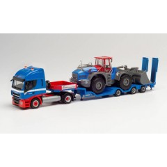 Herpa 312851 Iveco Stralis NP Goldhofer Allr. + Liebherr L 580 Riwatrans