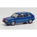 Herpa 430838 VW Golf II GTI blauw metallic