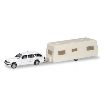 Herpa 013413 Mercedes-Benz E + caravan (Minikit)